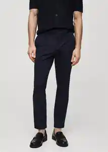 Pantalón Prato Navy Talla 38 Hombre Mango