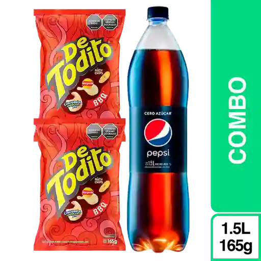 Combo de Todito Bbq +Pepsi Cero 1.5L