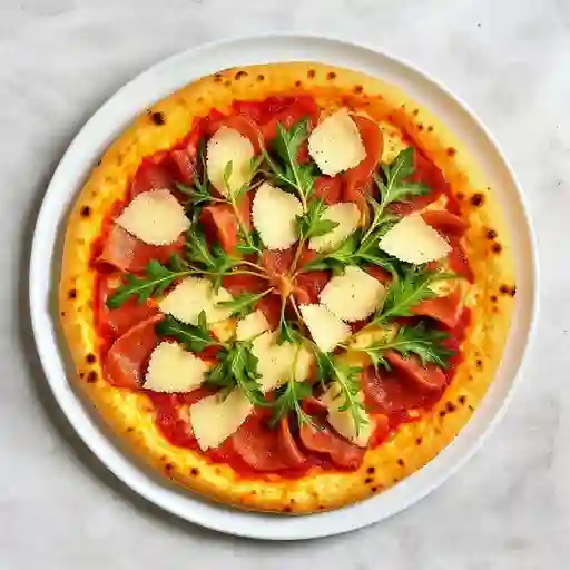 Prosciutto, rugula y parmegiano