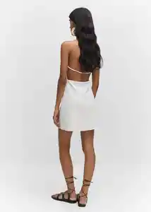 Vestido Bella Blanco Talla M Mujer Mango