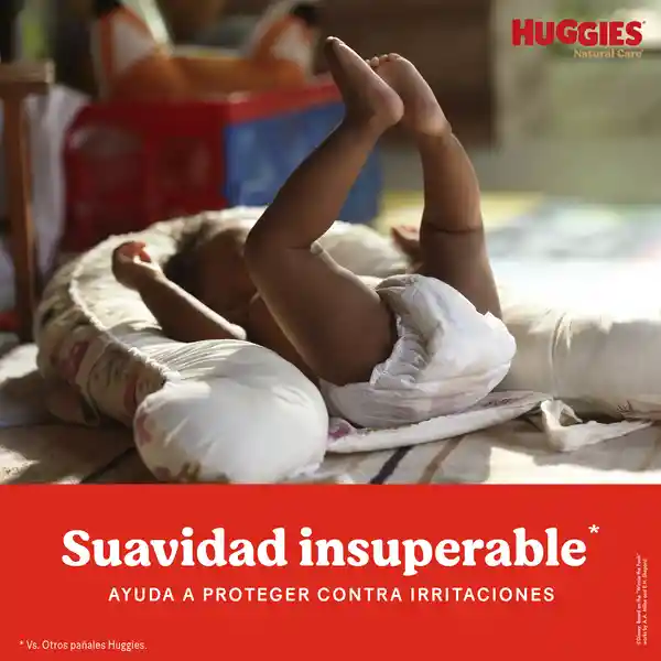 Pañales Huggies Natural Care Etapa 2/M Insuperable 25 Und