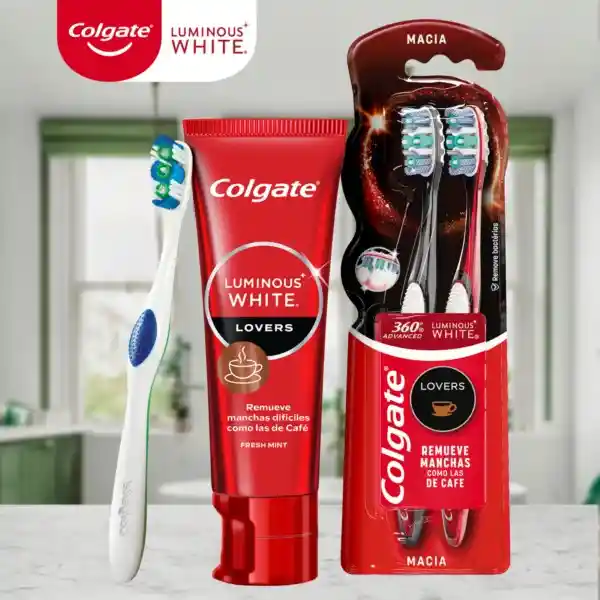 Colgate Crema Dental Luminous White Lovers Café 55 mL