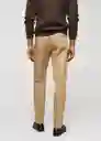 Pantalón Dublino Camel Talla 38 Hombre Mango