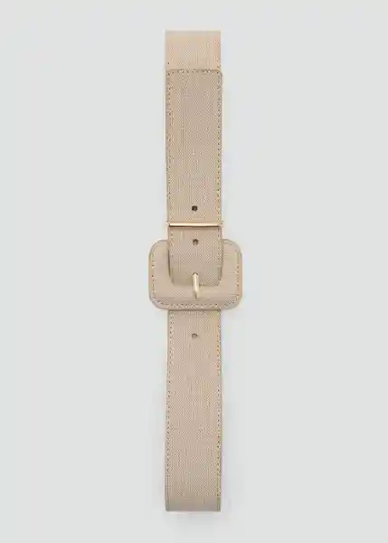 Cinturón Lina Beige Talla S Mujer Mango