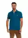 Camiseta Polo Turquesa