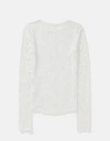 Camiseta Mujer Gris Talla: LARGE 1352092 American Eagle