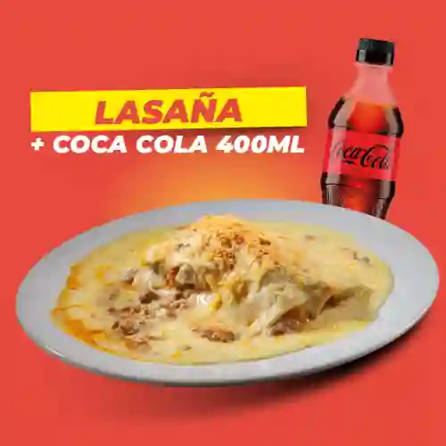 Lasagna de Carne + Coca Cola