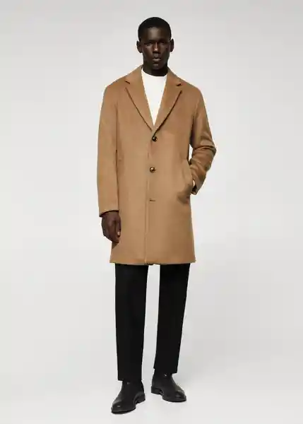 Abrigo Dalan Camel Talla XXL Hombre Mango