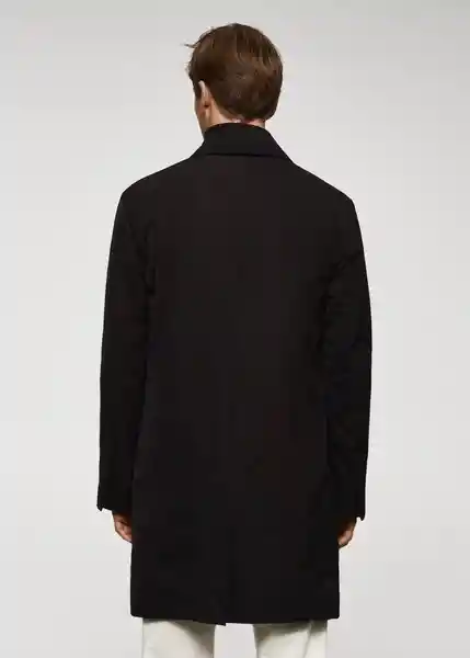 Abrigo Parka Bonet Negro Talla M Hombre Mango