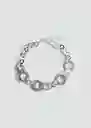 Collar Amparo Plata Talla 99 Mujer Mango