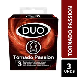 Duo Preservativo Tornado Passion