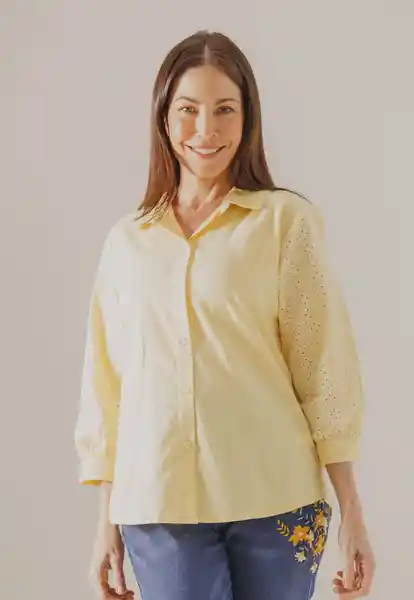 Blusa Manga 3/4 Amarillo Talla S