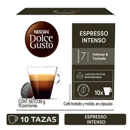 Cápsulas de Café Nescafé Dolce Gusto Espresso Intenso 80 g