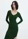 Vestido Goleta Verde Talla XL Mujer Mango