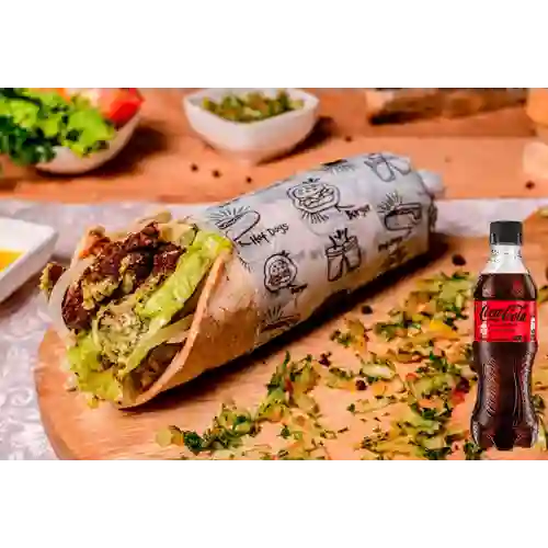Combo Shawarma Vegetariano Grande +Cocacola S/az 400ML