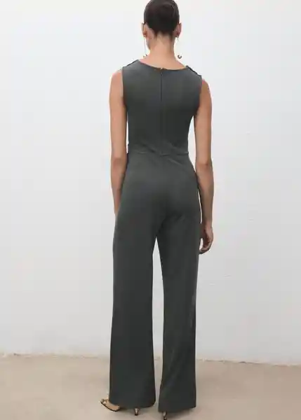 Enterizo Mono Copo Antracita Talla M Mujer Mango