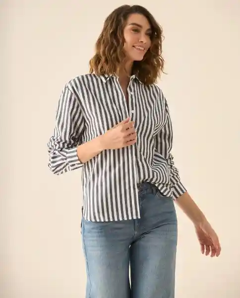 Camisa Negro Jaguar Ultraoscuro Talla S 113G005 Esprit