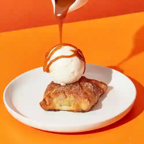 Pie de Manzana Canela con Helado