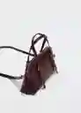 Bolso P Ona Burdeos Talla 99 Mujer Mango