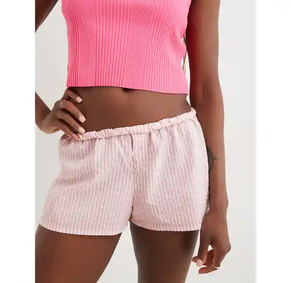 Short de Pijama Rosa Aerie Talla X-Small American Eagle