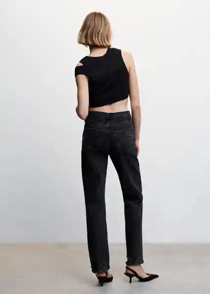 Pantalón Jean Brooks Tejano Negro Talla 42 Mujer Mango