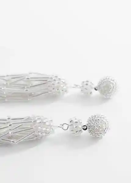 Pendientes Astrid Plata Talla 99 Mujer Mango