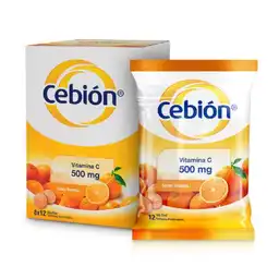 Cebion Vitamina C en Tabletas Masticables Sabor a Naranja