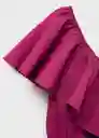 Vestido Cuty Fucsia Talla S Mujer Mango