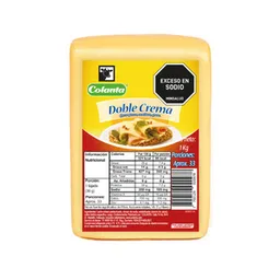 Colanta Queso Doble Crema Fresco Semiduro Graso