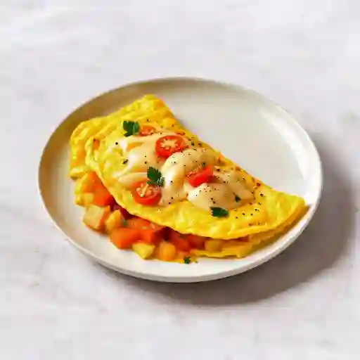 Omelette con Tomate