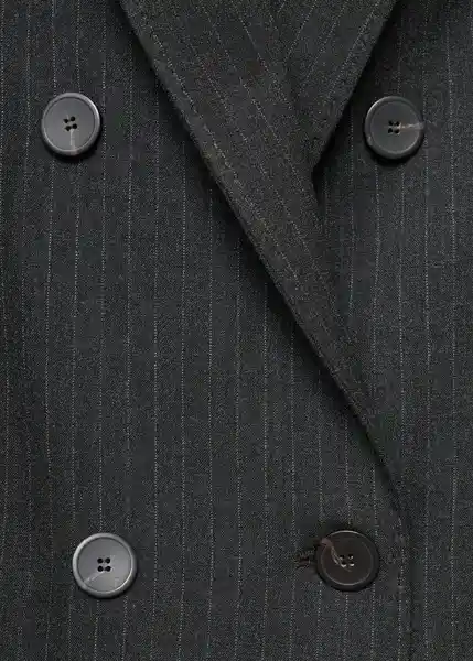 Blazer Americana Irise Gris Oscuro Vigoré Talla M Mujer Mango