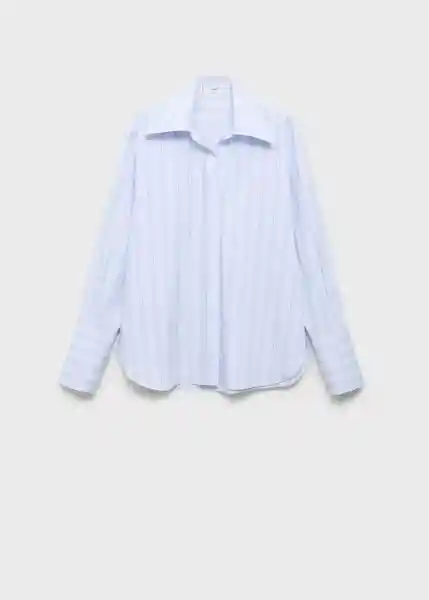 Camisa Chynyr Celeste Talla L Mujer Mango