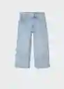 Jean Culotte Tejano Claro Talla 10 Niñas Mango