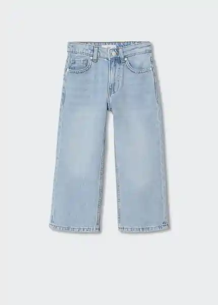 Jean Culotte Tejano Claro Talla 10 Niñas Mango