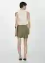 Short Bogota Khaki Talla Xs Mujer Mango