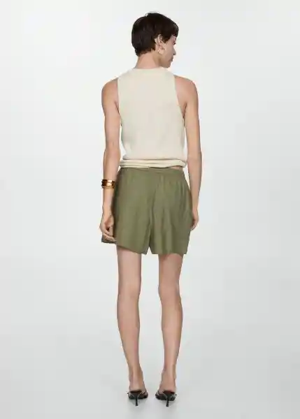 Short Bogota Khaki Talla Xs Mujer Mango