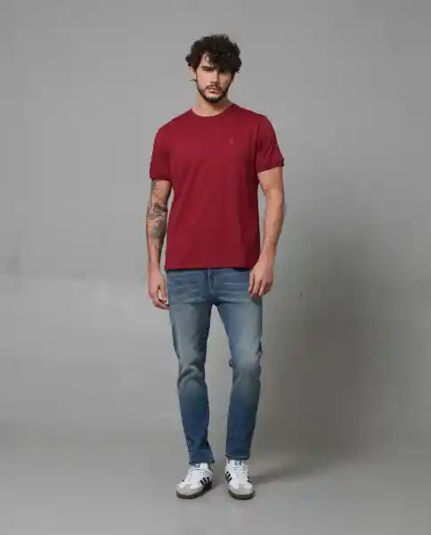 Camiseta Hombre Rojo L 100G005_ROJ191656 Rifle