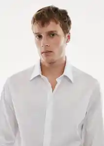 Camisa Play Blanco Talla XXL Hombre Mango