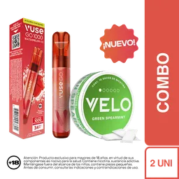 Combo Vapeador Vuse go 1000 Watermelon Ice + Velo Menta Verde