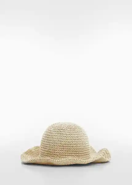 Sombrero Arena Beige Talla 99 Mujer Mango