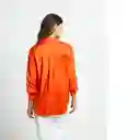 Camisa Lirio Mujer Naranja Lirio Medio Talla M 512F344 Naf Naf