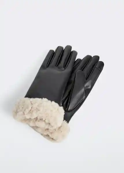 Guantes Venty Negro Talla S Mujer Mango