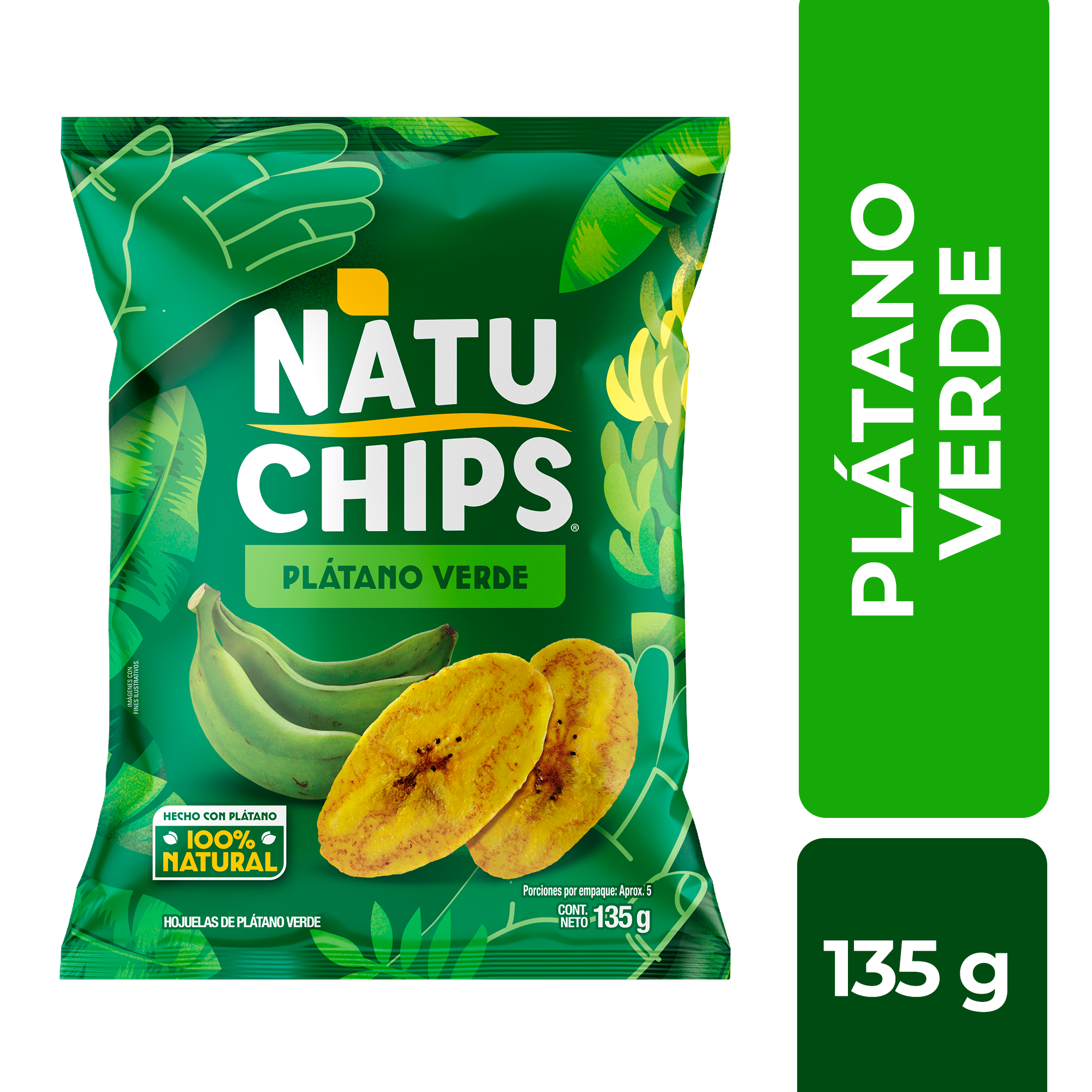 Platanitos Verdes Natuchips 135 g