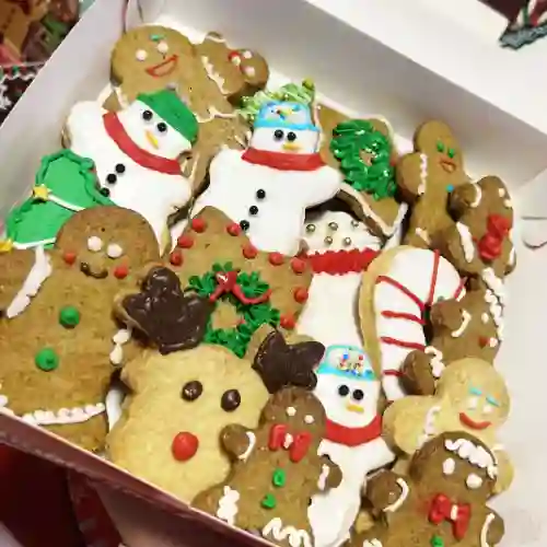 Caja de Galletas de Navidad para Novenas