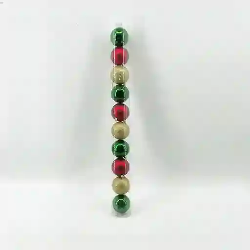 Bola de Navidad Tubo Multicolor 8 cm