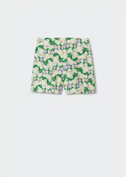 Short Toscana-H Verde Talla L Mujer Mango