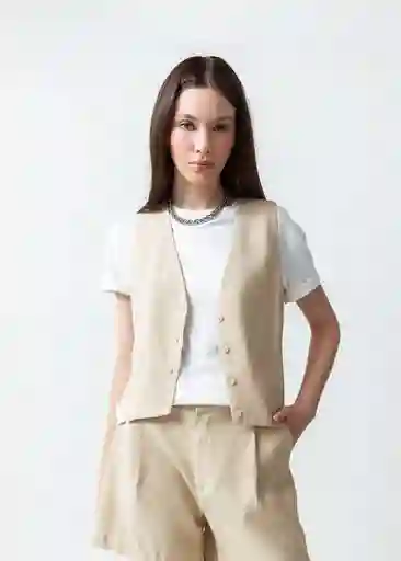 Camisa Petra Beige Arido Claro Mujer Talla M 519F307