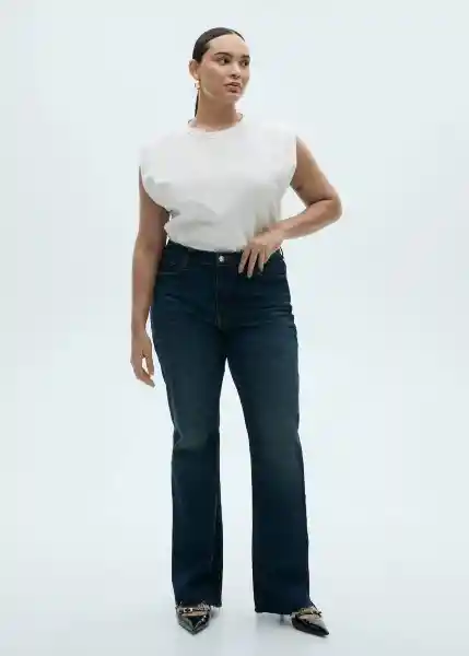Camiseta Viri Blanco Talla S Mujer Mango