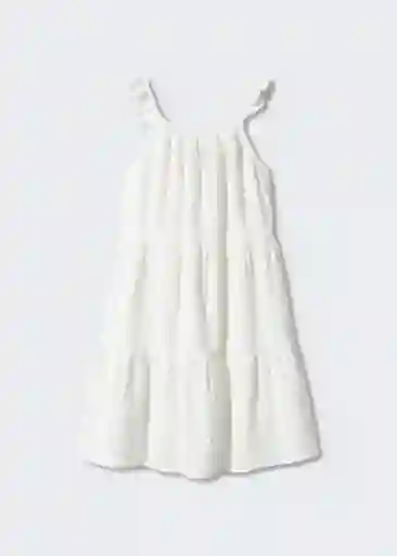Vestido Stella Blanco Talla 14 Niña Mango
