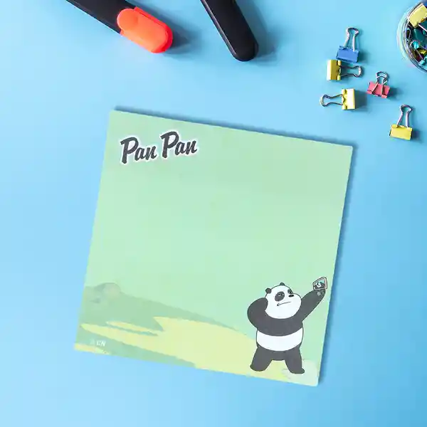 Postit 60 Hojas we Bare Bears Panda Miniso